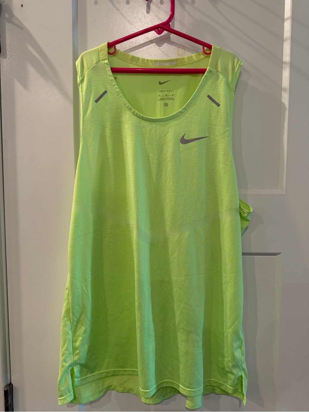 Nike Men's Neon Lime Dri-FIT Tank Top